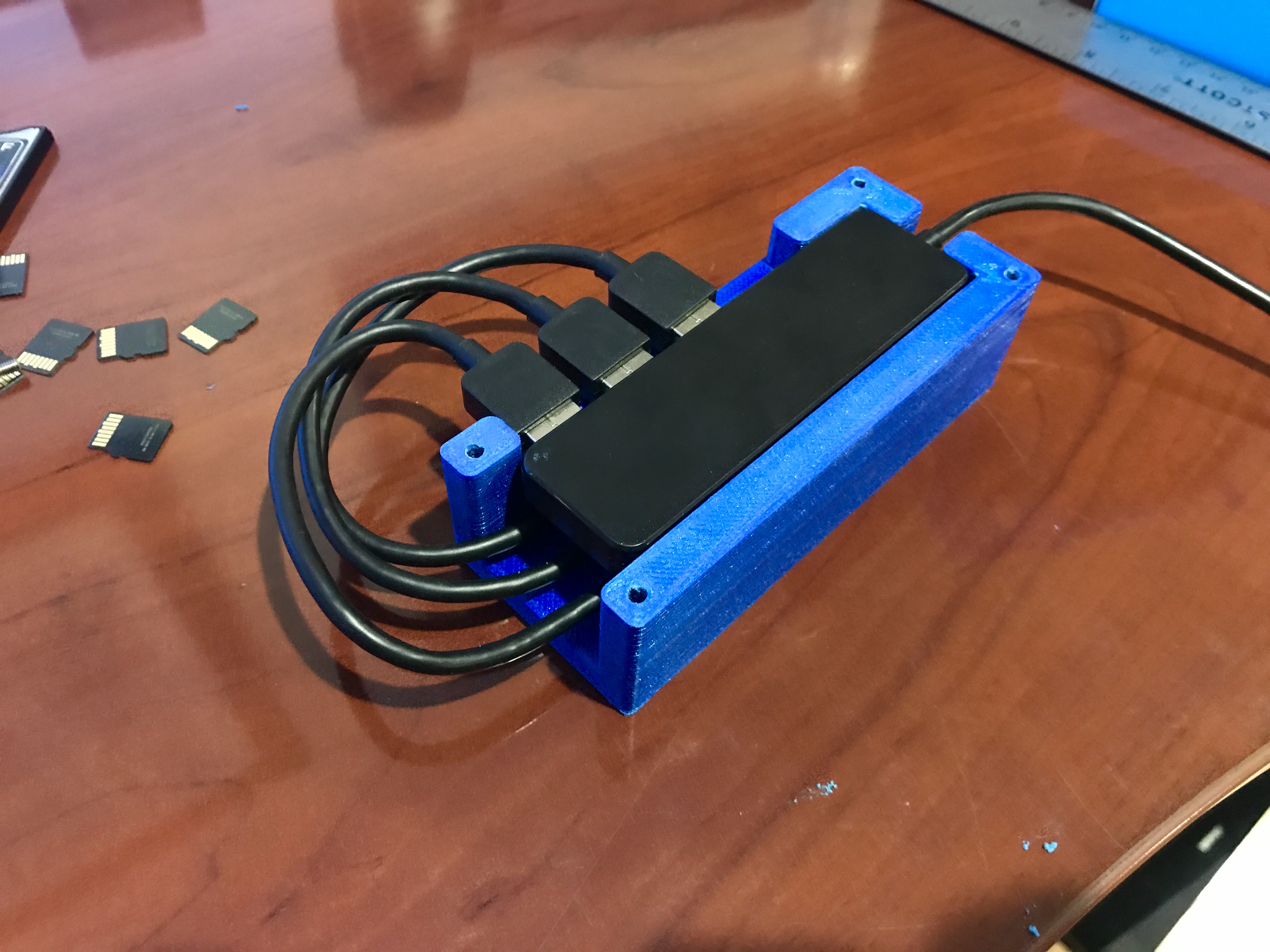 A simple Etcher 6 slot SD card jig