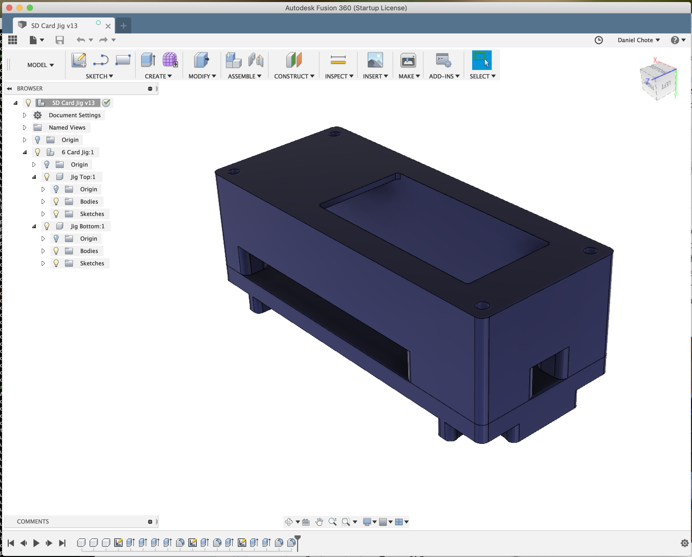 A simple Etcher 6 slot SD card jig