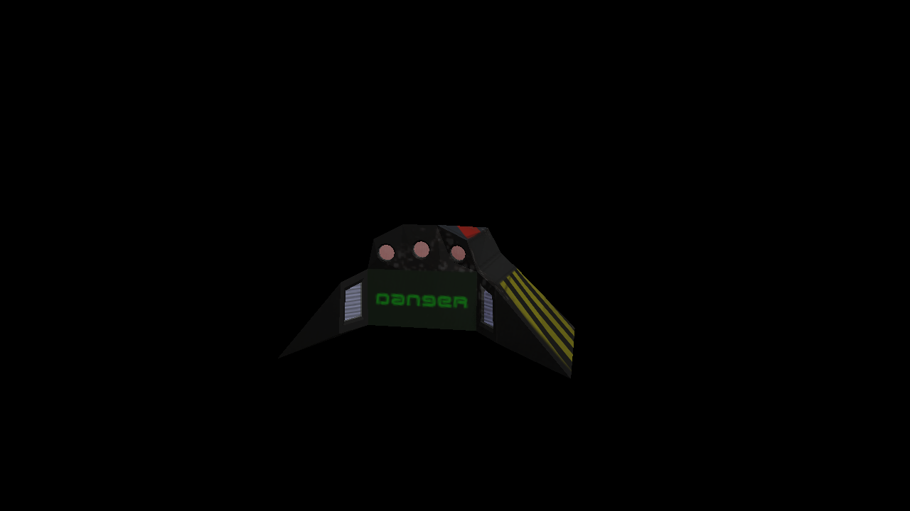 Animated rear lights on the recovery drone