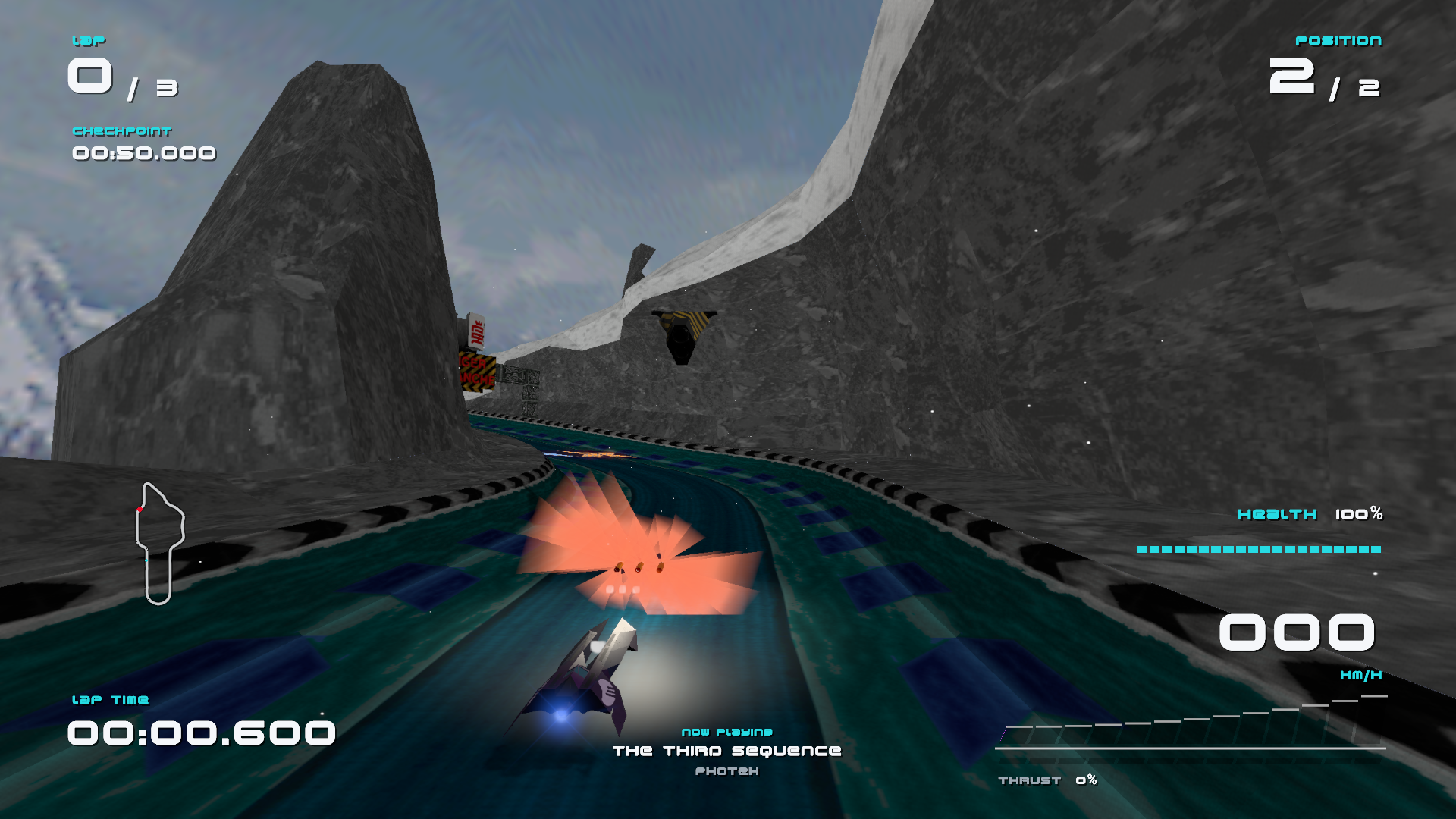 Qirex firing rockets on Sagarmatha in a fresh native weapon harness capture.