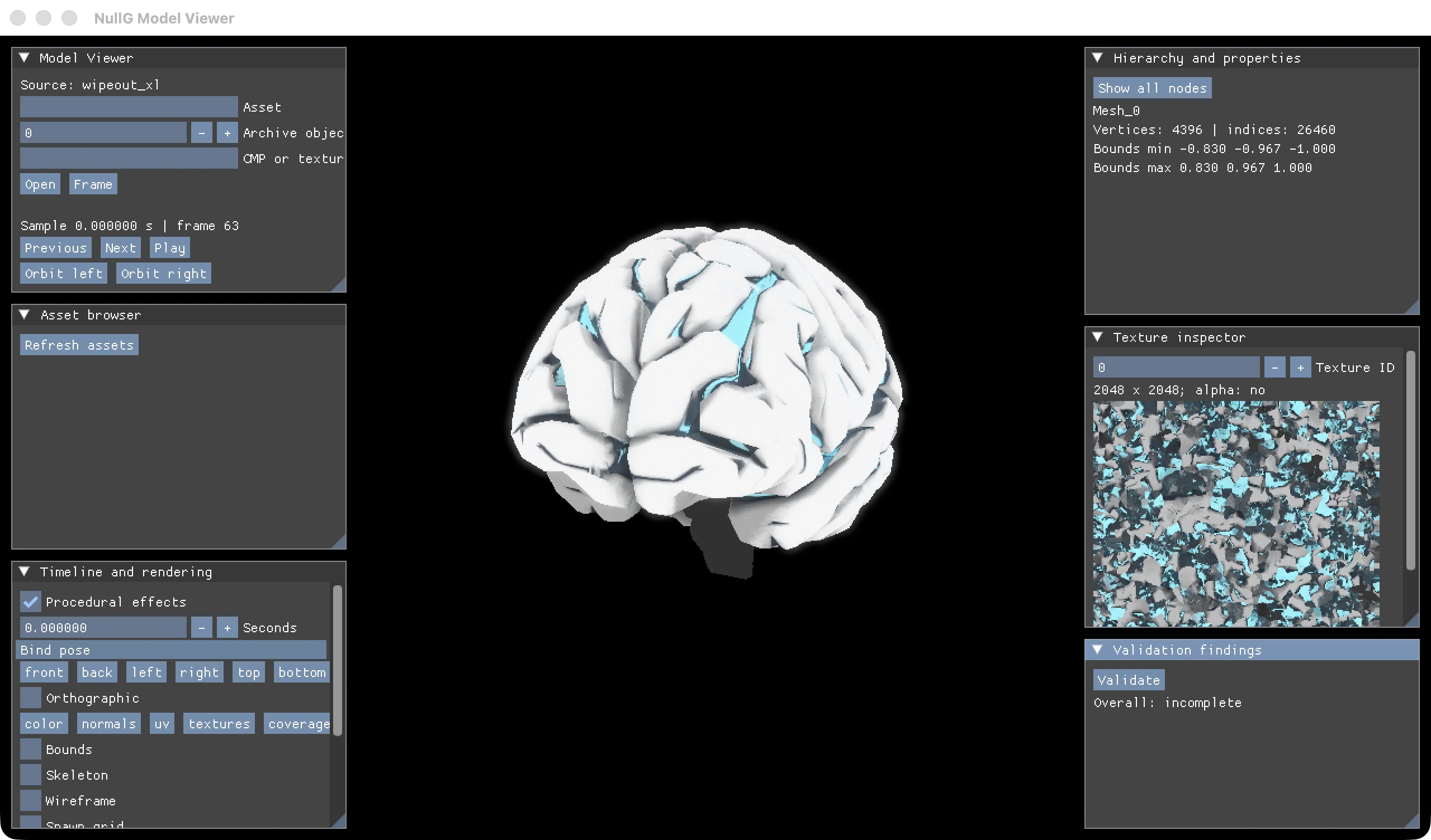 NullG engine-owned model viewer